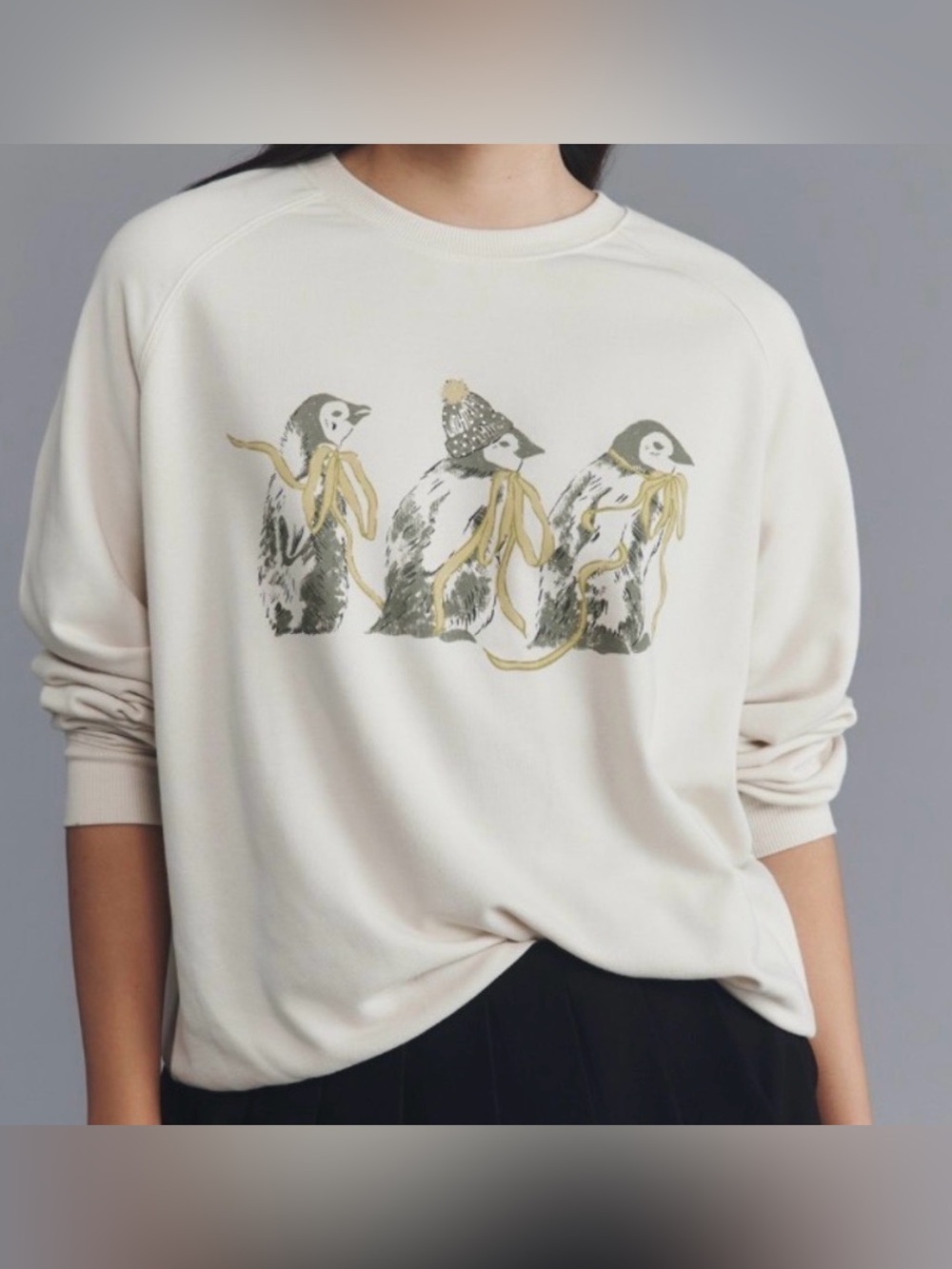 Anthropologie Maeve Animal Friends crew neck 🐧